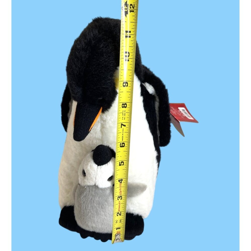 Plush Penguin Mom Chick Antarctica Black White Emperor Toy Stuffed Animal NWT - Picture 10 of 11